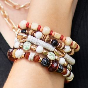 Boho Beaded Stretch Bracelet